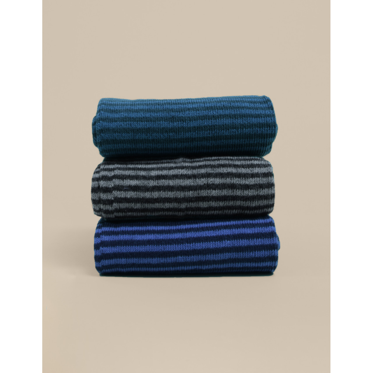 Trio de chaussettes Plaisance (mi-mollet)